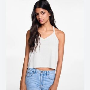 OUT FROM UNDER white Race back Top Size M Women Casual AM9